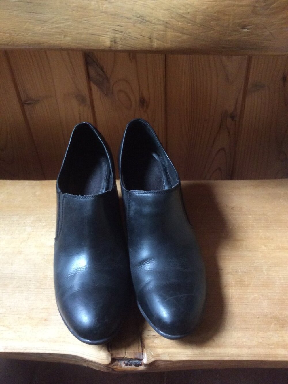 Boc Olenna Black Leather Western Stacked Heel Boho Ankle Boot Size 9.5/EU 41 - Picture 3 of 8